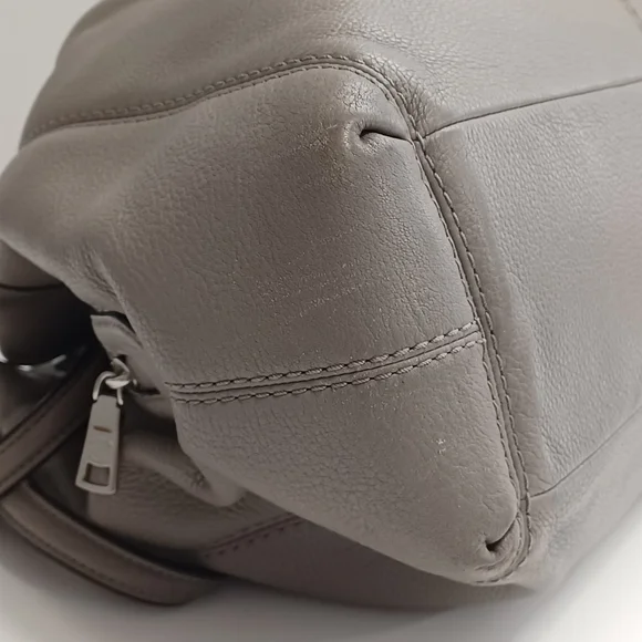 COPY - COACH Lexy Grey Pebble Leather Three Compartments Shoulder Bag #F57545 - Picture 6 of 15